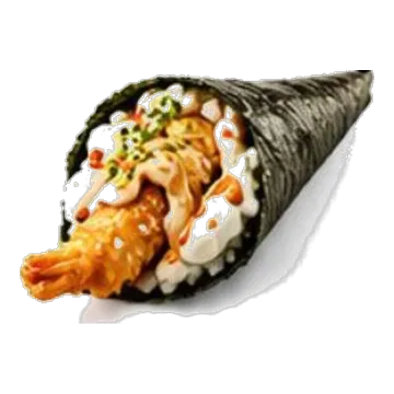 Temaki de camarão empanado